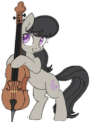 Size: 286x380 | Tagged: safe, artist:yoditax, octavia melody, earth pony, pony, g4, cello, explicit source, female, musical instrument, simple background, solo, white background