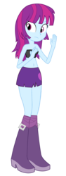 Size: 1024x2722 | Tagged: safe, artist:amante56, edit, mystery mint, equestria girls, g4, belly button, boots, clothes, female, midriff, shoes, simple background, skirt, solo, transparent background, vector