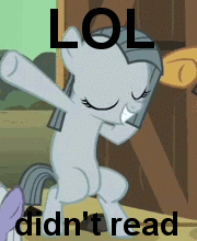 Size: 180x220 | Tagged: safe, edit, edited screencap, screencap, marble pie, earth pony, pony, g4, the cutie mark chronicles, animated, bipedal, caption, cropped, dancing, didn't read, female, image macro, loop, meme, offscreen character, reaction image, solo focus, text, tl;dr