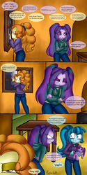 Size: 1024x2048 | Tagged: dead source, safe, artist:queentigrel, adagio dazzle, aria blaze, sonata dusk, human, equestria girls, g4, my little pony equestria girls: friendship games, my little pony equestria girls: rainbow rocks, adagio dat-azzle, adagio dazzle is not amused, ass, butt, clothes, comic, doll, female, hoodie, needle, pin, psychonata dusk, sigh, spying, table, the dazzlings, toy, voodoo, voodoo doll, window