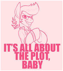 Size: 4177x4718 | Tagged: safe, alternate version, artist:mr.pink, absurd resolution, image macro, meme, solo, space dandy