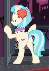Size: 586x837 | Tagged: safe, screencap, coco pommel, earth pony, pony, g4, made in manehattan, butt, coco's apartment, cropped, female, hatbutt, mare, plot, solo