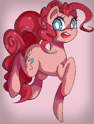 Size: 1785x2345 | Tagged: safe, artist:my-magic-dream, pinkie pie, earth pony, pony, g4, cute, diapinkes, female, heart eyes, mare, open mouth, solo, wingding eyes