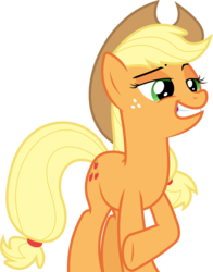 Size: 6000x7649 | Tagged: safe, artist:dasprid, applejack, g4, made in manehattan, .svg available, absurd resolution, cowboy hat, female, hat, inkscape, pose, proud, simple background, solo, stetson, transparent background, vector
