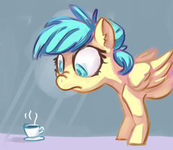 Size: 2021x1760 | Tagged: safe, artist:lilfunkman, oc, oc only, oc:venti via, pegasus, pony, coffee, solo