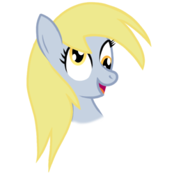 Size: 520x520 | Tagged: safe, artist:bigbouncyfurries, artist:skullman777, edit, derpy hooves, pegasus, pony, g4, avatar, color, explicit source, female, mare, solo