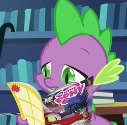 Size: 1092x1073 | Tagged: safe, artist:brenda hickey, edit, idw, screencap, princess luna, spike, g4, made in manehattan