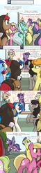 Size: 1000x4204 | Tagged: safe, artist:theparagon, bon bon, carrot top, dj pon-3, golden harvest, lily, lily valley, lyra heartstrings, mayor mare, minuette, octavia melody, princess luna, roseluck, sweetie drops, twilight sparkle, vinyl scratch, alicorn, pony, hunted luna, g4, colored pupils, comic, female, mare, royal guard, tumblr, twilight sparkle (alicorn)
