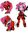 Size: 1653x1968 | Tagged: safe, artist:umabun, pinkie pie, earth pony, pony, g4, bipedal, deadpool, female, marvel, pixiv, solo, sword, tongue out