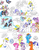 Size: 1637x2115 | Tagged: safe, artist:somepkmn-lovingdude, applejack, discord, fluttershy, king sombra, lord tirek, nightmare moon, pinkie pie, prince blueblood, queen chrysalis, rainbow dash, rarity, twilight sparkle, alicorn, pony, g4, comic, heart, magic, mane six, prince blueblood gets all the mares, twilight sparkle (alicorn)