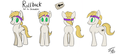 Size: 1280x574 | Tagged: safe, artist:tsitra360, oc, oc only, oc:rollback, reference sheet, solo