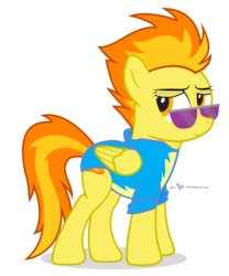 Size: 800x960 | Tagged: safe, artist:dm29, spitfire, pegasus, pony, g4, female, show accurate, simple background, solo, sunglasses, transparent background, wonderbolts uniform