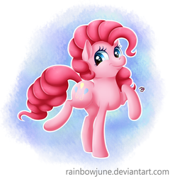 Size: 2753x2873 | Tagged: safe, artist:rainbowjune, pinkie pie, g4, female, high res, smiling, solo