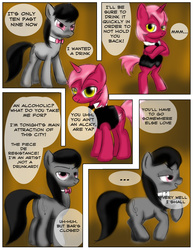 Size: 1200x1553 | Tagged: safe, artist:gunslingerpen, octavia melody, oc, comic:allegrezza, g4, butt, comic, plot