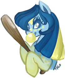 Size: 613x722 | Tagged: safe, artist:lavendire, oc, oc only, unnamed oc, baseball, solo, space pony, star pony