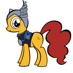 Size: 600x600 | Tagged: safe, artist:petit-squeak, pony, beta ray bill, marvel, ponified, solo