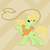 Size: 670x670 | Tagged: safe, artist:petit-squeak, granny smith, g4, lasso, solo, young granny smith