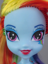 Size: 210x280 | Tagged: safe, artist:toyboxphilosopher, rainbow dash, equestria girls, g4, doll, irl, photo, toy