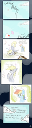 Size: 1571x6126 | Tagged: safe, artist:heir-of-rick, derpy hooves, rainbow dash, pegasus, pony, g4, comic, crash, face down ass up, female, letter, mail, mare, nose wrinkle