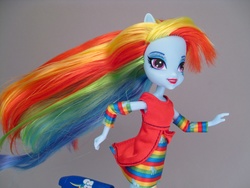 Size: 1280x960 | Tagged: safe, artist:toyboxphilosopher, rainbow dash, equestria girls, g4, doll, irl, photo, solo, toy