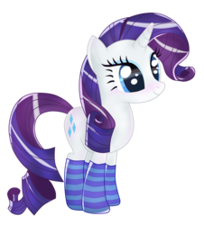 Size: 4000x4426 | Tagged: safe, artist:mixiepie, rarity, g4, absurd resolution, clothes, cute, female, simple background, socks, solo, striped socks, transparent background