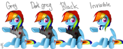 Size: 3075x1212 | Tagged: safe, artist:supermare, edit, rainbow dash, g4, alternate clothes, beanie, clothes, crossover, delsin rowe, female, hat, hoodie, infamous, infamous second son, solo