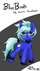 Size: 1836x3264 | Tagged: safe, artist:potzm, oc, oc only, oc:bluebook, doodle, glasses, solo