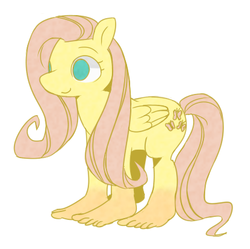 Size: 413x411 | Tagged: dead source, safe, artist:php98, fluttershy, pegasus, pony, g4, barefoot, feet, feethands, female, footershy, not salmon, solo, wat