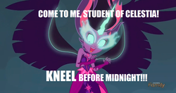 Size: 1276x674 | Tagged: safe, sci-twi, twilight sparkle, equestria girls, g4, my little pony equestria girls: friendship games, general zod, image macro, kneel before zod, meme, midnight sparkle, midnight sparkle's lines, superman