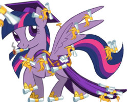 Size: 802x643 | Tagged: safe, edit, editor:redweasel, twilight sparkle, alicorn, pony, g4, leak, 420 blaze it, female, graduation, mare, moar, princess, scroll, silly, solo, twilight sparkle (alicorn)