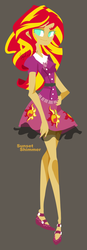 Size: 621x1789 | Tagged: safe, artist:snow angel, sunset shimmer, equestria girls, g4, female, pixiv, solo