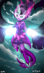 Size: 1500x2500 | Tagged: safe, artist:papaii123, sci-twi, twilight sparkle, equestria girls, g4, my little pony equestria girls: friendship games, female, midnight sparkle, solo