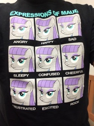 Size: 960x1280 | Tagged: safe, maud pie, g4, clothes, college, expressions, irl, photo, shirt