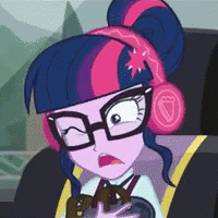 Size: 200x200 | Tagged: safe, screencap, sci-twi, twilight sparkle, equestria girls, g4, my little pony equestria girls: friendship games, animated, cropped, eargasm, female, gif, headphones, music, picture for breezies, solo