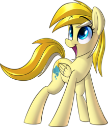 Size: 1249x1474 | Tagged: safe, artist:january3rd, oc, oc only, oc:daydream, pegasus, pony, cute, happy, open mouth, simple background, smiling, solo, transparent background