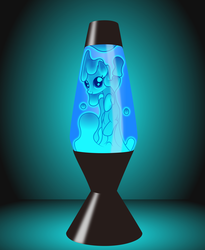 Size: 3917x4774 | Tagged: safe, artist:badumsquish, derpibooru exclusive, oc, oc only, oc:molten joy, goo pony, lava lamp pony, object pony, original species, pony, g4, badumsquish strikes again, female, glowing, lava lamp, looking at you, ponified, smiling, solo, wax pony