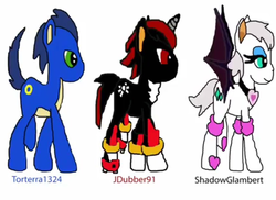 Size: 857x625 | Tagged: safe, artist:jbb1221991, male, ponified, rouge the bat, shadow the hedgehog, sonic the hedgehog, sonic the hedgehog (series)