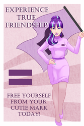 Size: 800x1197 | Tagged: safe, artist:emberfan11, starlight glimmer, human, g4, my little pony: friendship is magic, the cutie map, clothes, egalitarianism, female, humanized, propaganda, solo, uniform