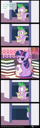 Size: 700x2220 | Tagged: safe, artist:dm29, spike, twilight sparkle, alicorn, pony, g4, angry, celestia cutie mark, comic, dialogue, duo, female, growling, mare, scroll, twilight sparkle (alicorn)