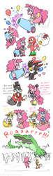 Size: 1100x3600 | Tagged: safe, artist:hoshinousagi, gummy, pinkie pie, alligator, anthro, g4, chibi, comic, crossover, cute, diapinkes, knuckles the echidna, male, miles "tails" prower, moustache, party cannon, shadow the hedgehog, sonic boom, sonic heroes, sonic the hedgehog (series), sonicified, t.w. barker