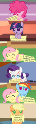 Size: 1120x3780 | Tagged: safe, artist:beavernator, applejack, fluttershy, pinkie pie, rainbow dash, rarity, twilight sparkle, bee, pony, comic:bad ponies, g4, babity, baby, baby dash, baby pie, baby pony, babyjack, babylight sparkle, babyshy, beavernator is trying to murder us, beehive, chewing, comic, cute, dashabetes, diapinkes, dirty, eating, eyes closed, filly, foal, hair over eyes, i didn't learn anything, jackabetes, lol, mane six, messy, messy hair, mouth hold, nom, note, open mouth, pony shaming, prone, puffy cheeks, raribetes, shaming, shyabetes, sitting, smiling, twiabetes, underhoof, weapons-grade cute