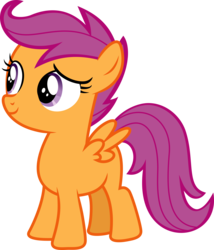 Size: 6000x6997 | Tagged: safe, artist:aethon056, scootaloo, pegasus, pony, g4, .svg available, absurd resolution, blank flank, female, filly, foal, simple background, solo, spread wings, transparent background, vector, wings