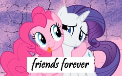 Size: 640x400 | Tagged: safe, pinkie pie, rarity, g4, best friends