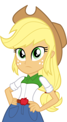 Size: 7297x13212 | Tagged: safe, artist:luckreza8, applejack, equestria girls, g4, my little pony equestria girls: friendship games, .svg available, absurd resolution, clothes, cowboy hat, denim skirt, female, freckles, hand on hip, hat, inkscape, simple background, skirt, solo, stetson, transparent background, vector