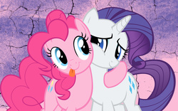 Size: 1920x1200 | Tagged: safe, pinkie pie, rarity, g4, wallpaper