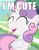 Size: 555x719 | Tagged: safe, edit, screencap, sweetie belle, pony, unicorn, g4, captain obvious, cute, diasweetes, eyes closed, female, filly, i'm cute, image macro, meme, open mouth, raised hoof, smiling, solo, truth