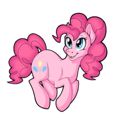 Size: 900x1000 | Tagged: safe, artist:socialbutter, pinkie pie, earth pony, pony, g4, cute, diapinkes, female, mare, simple background, smiling, solo, transparent background