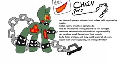 Size: 1888x960 | Tagged: safe, artist:chillywilly, original species, chain pony, chains