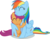 Size: 7009x5519 | Tagged: safe, artist:exe2001, rainbow dash, scootaloo, g4, absurd resolution, hug, scootalove, simple background, transparent background, vector