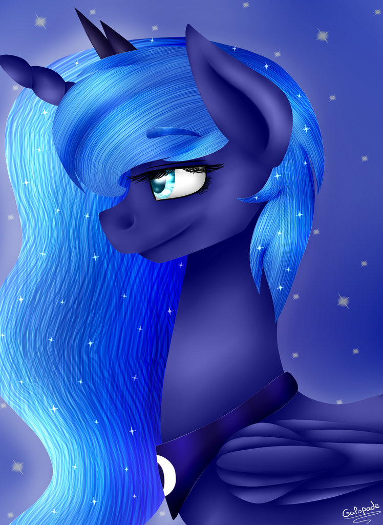 #973122 - safe, artist:galopade, princess luna, female, portrait, s1 ...